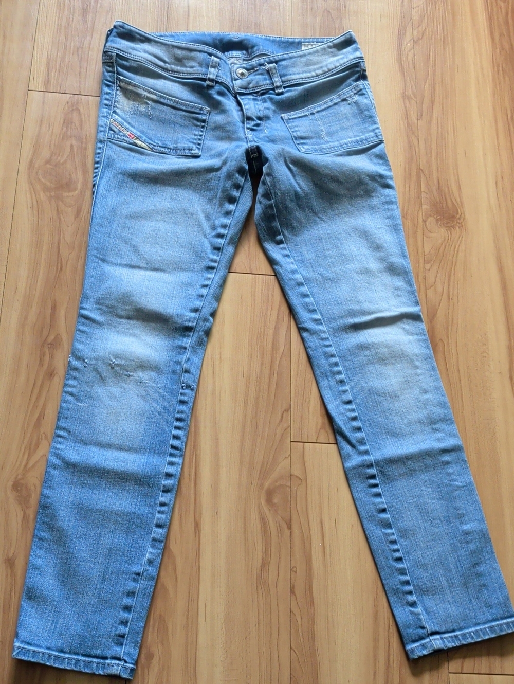 Light Blue Women's Slim Straight Jeans